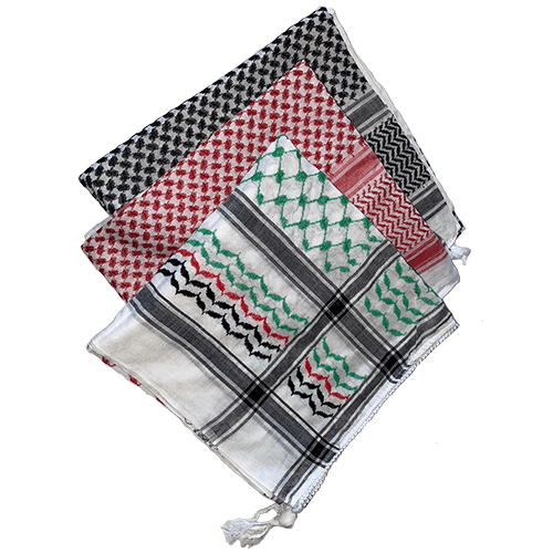 thumbnail image 2 of Palestine Scarf Keffiyeh Printed Chiffon Modest Palestinian Keffiyeh Scarf Wholesale Muslim Lady 2 of 12