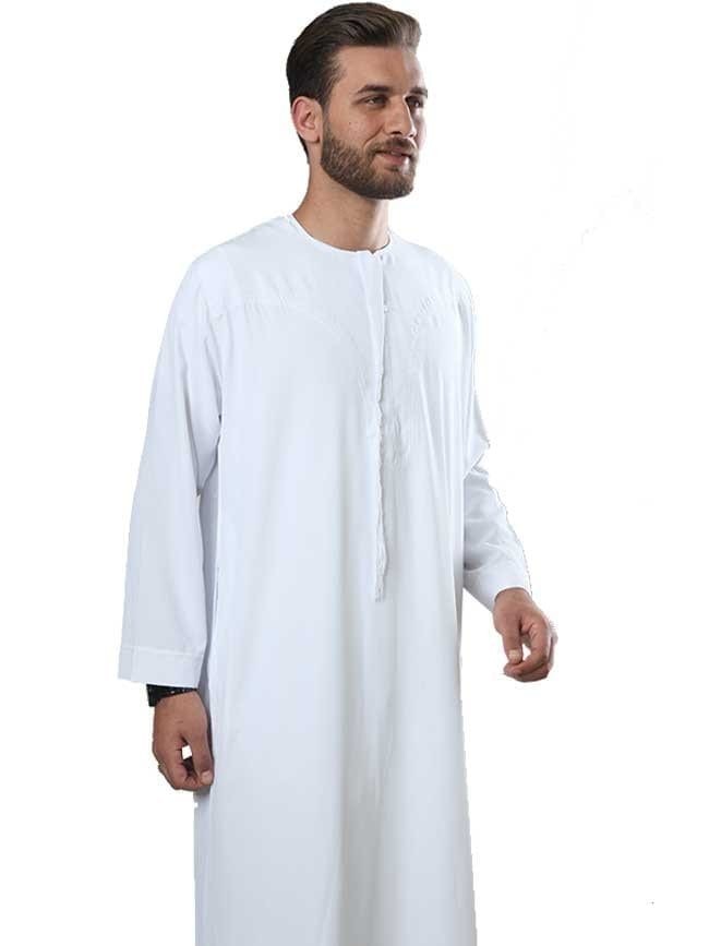 IKAAF Omani Men's White Thobe - Image 3