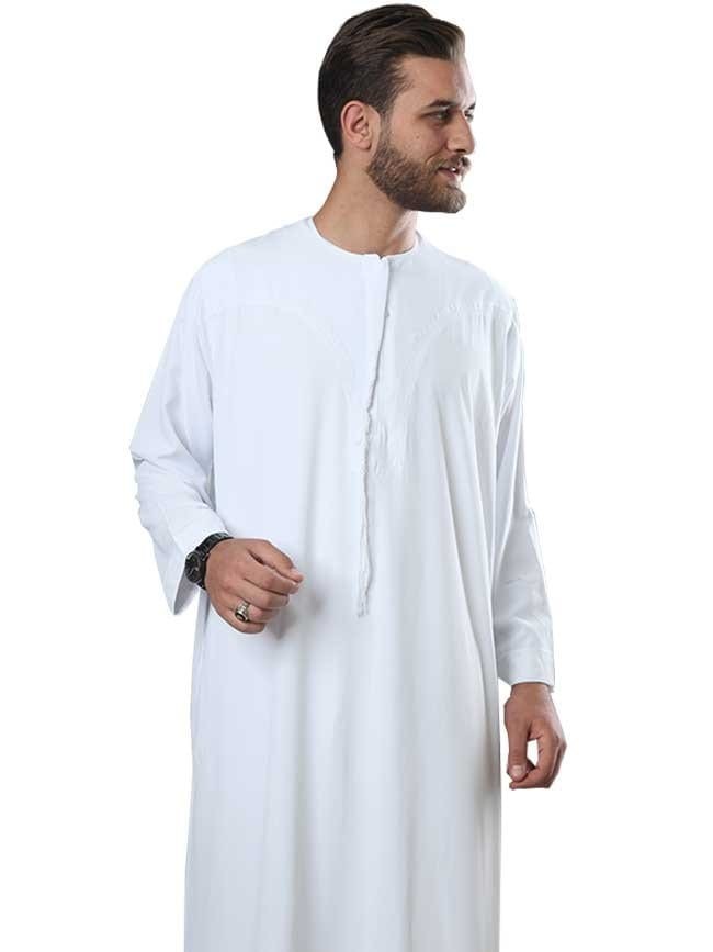 IKAAF Omani Men's White Thobe - Image 2